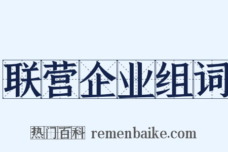 联营企业组词是什么意思的图片